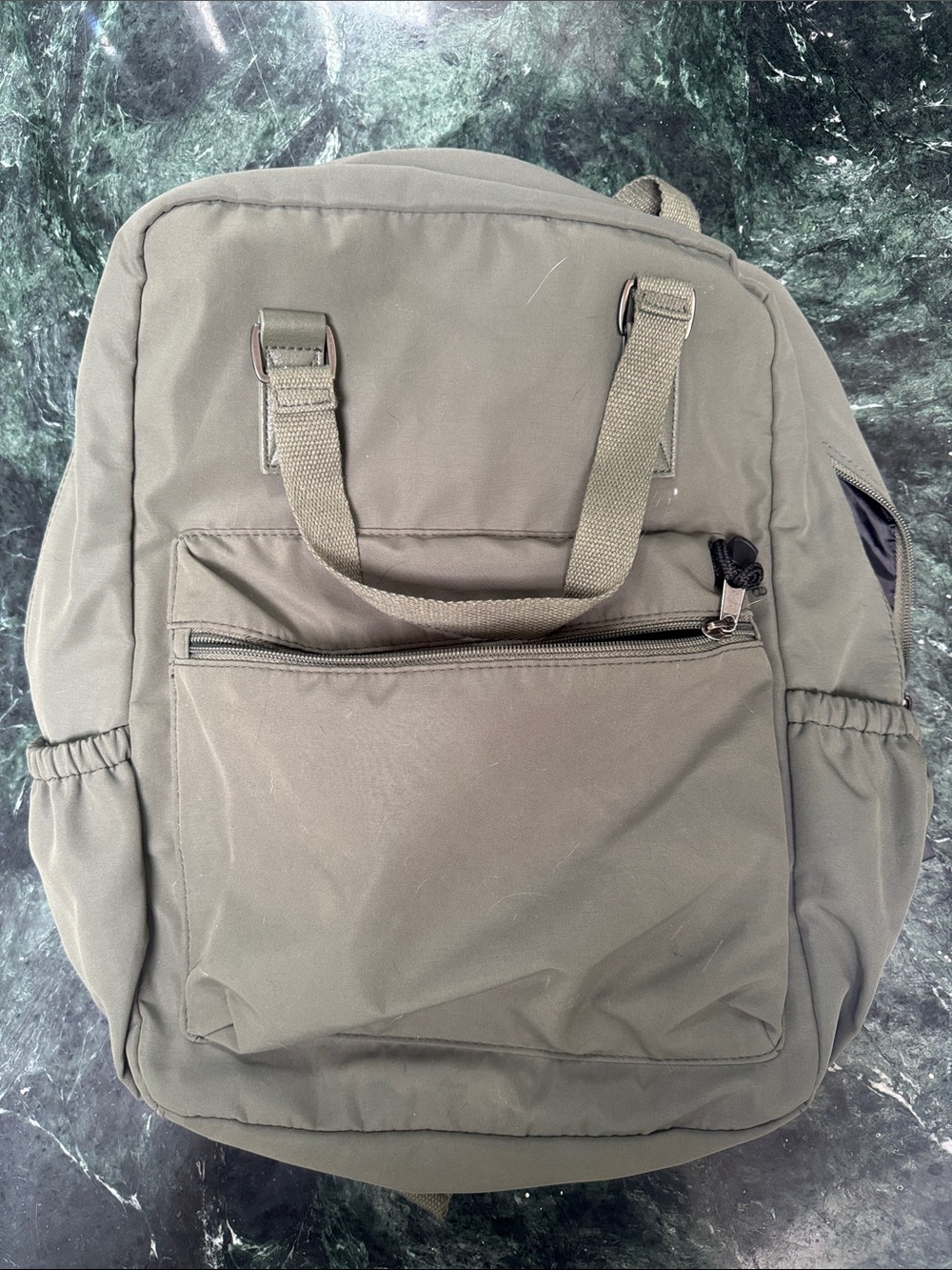 wild fable Olive Green Canvas Backpack